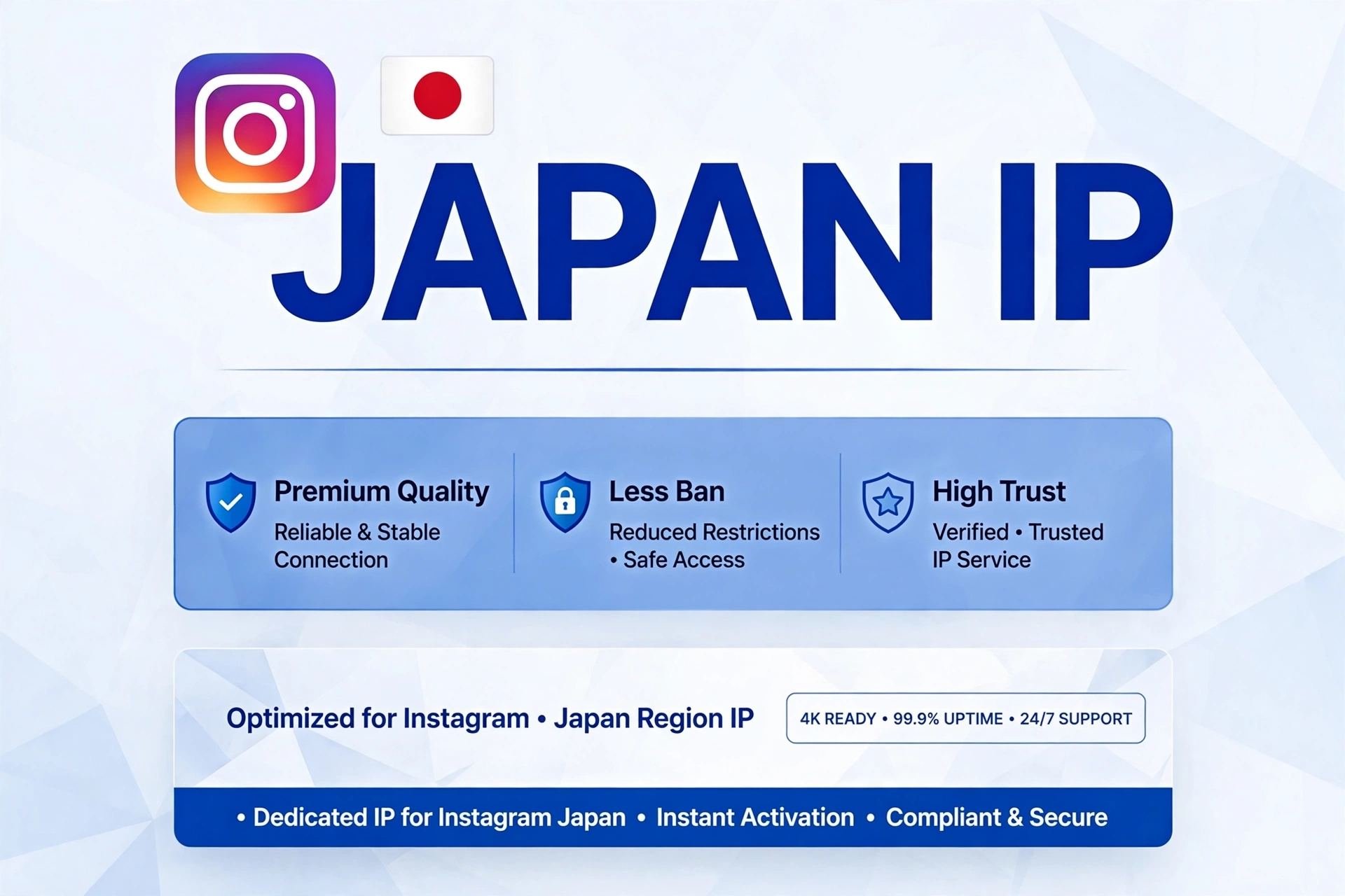 Instagram Japan IP 2FA Fresh Account | JP Created | Email Verified | High Quality