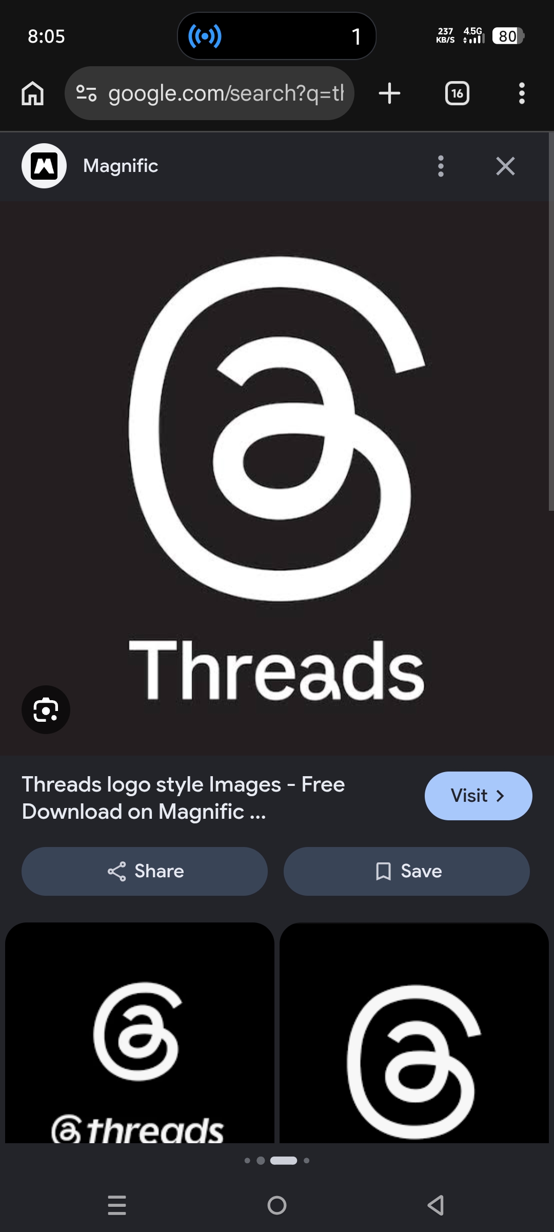 Thraed account with 2fa key verified account