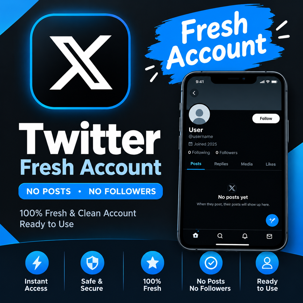 Twitter Fresh Account