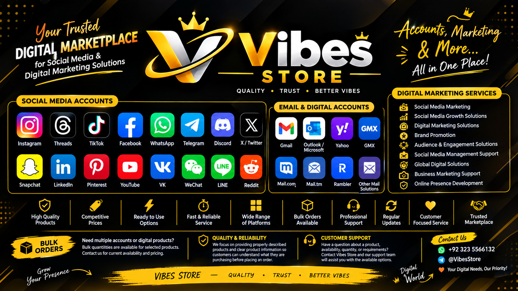 Vibes store banner