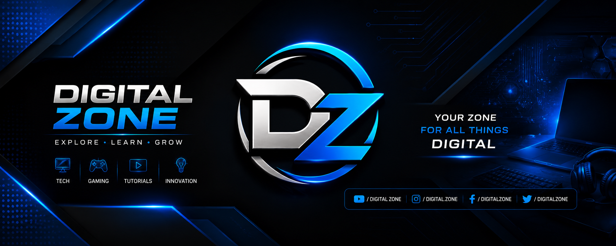 Digital zone banner
