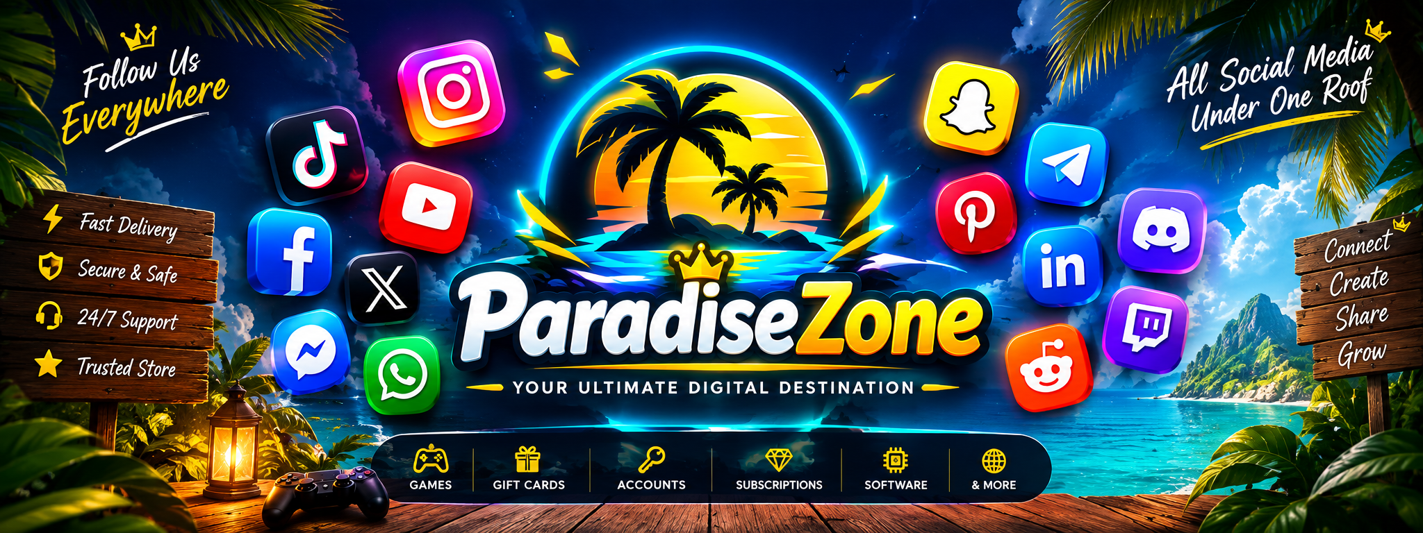 Paradisezone banner