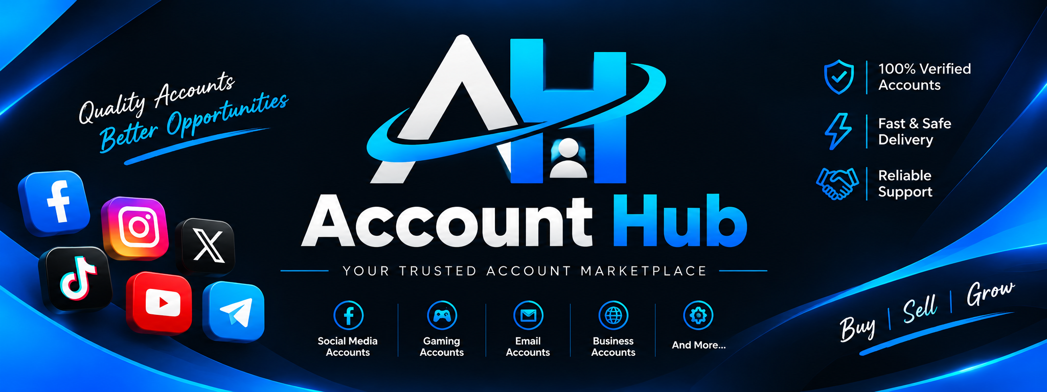 Account hub banner