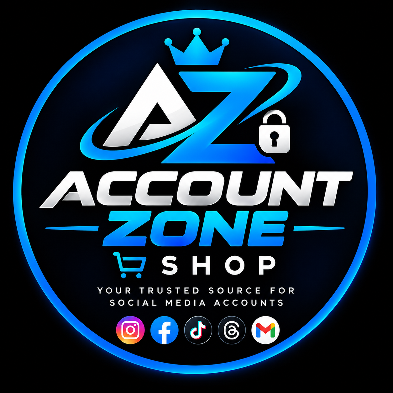 Account zone shop logo