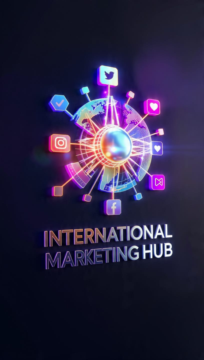 International marketing store logo